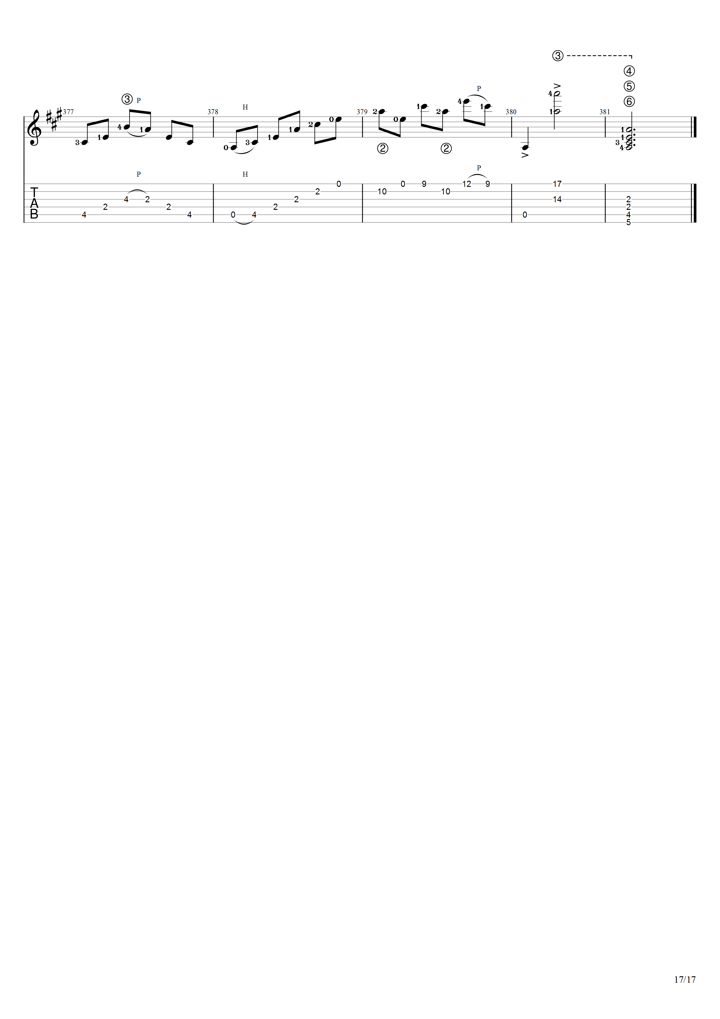 泰勒加《大霍塔》吉他谱C调吉他指弹独奏谱_考级十级