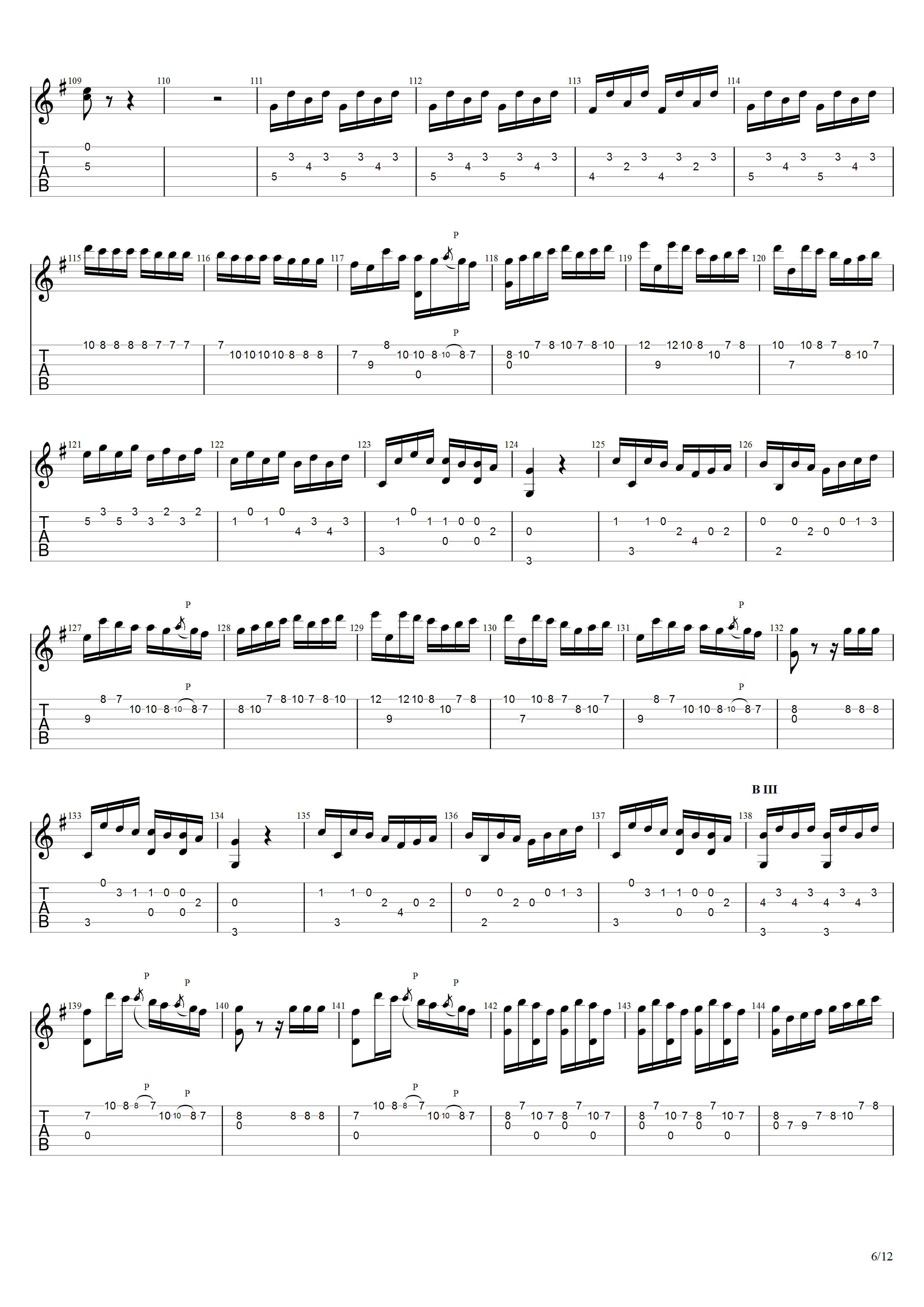 卡鲁里《广板与回旋曲（二重奏）》吉他谱G调吉他指弹独奏谱