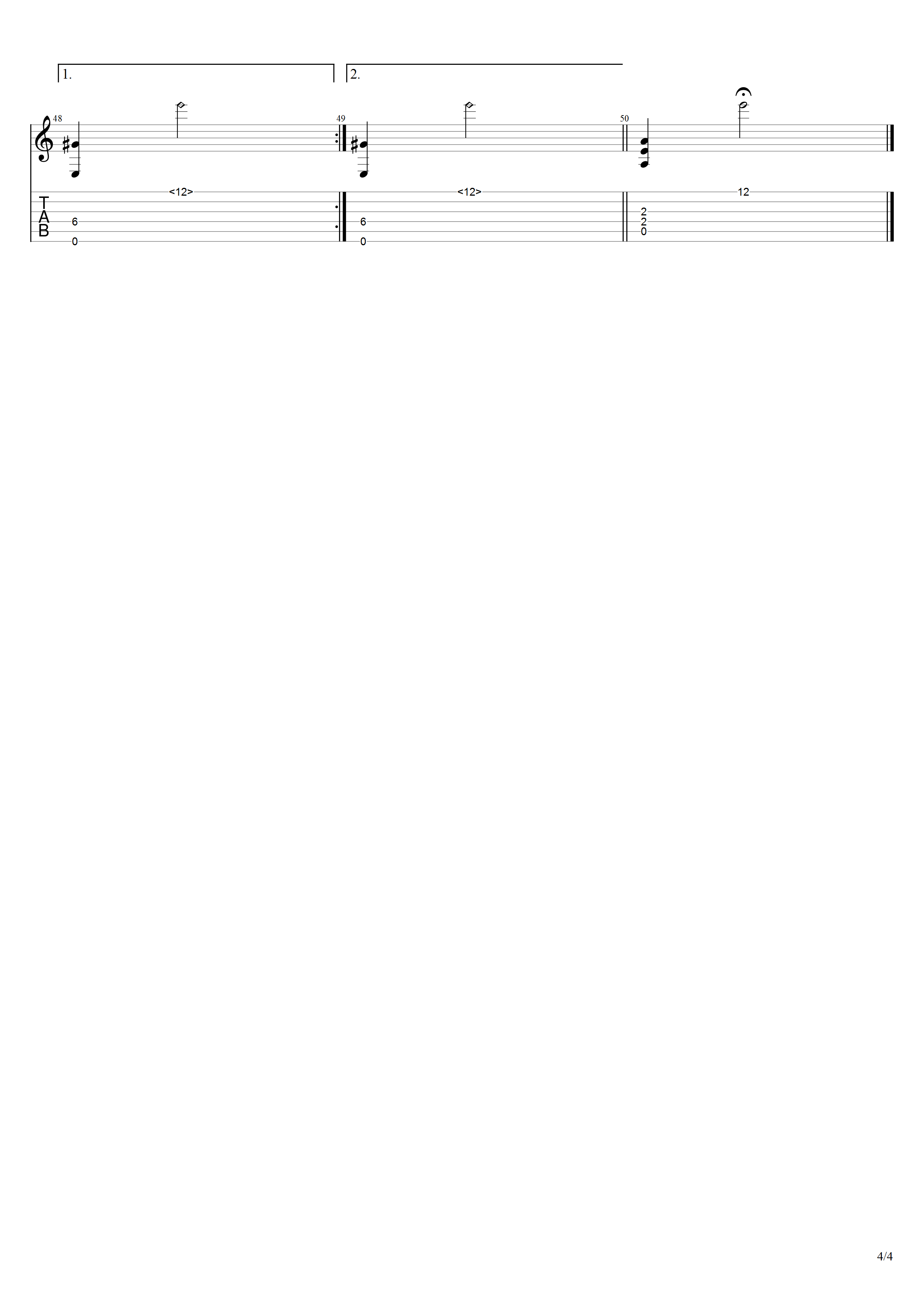 布劳沃《十一月的某一天》吉他谱C调吉他指弹独奏谱_考级五级